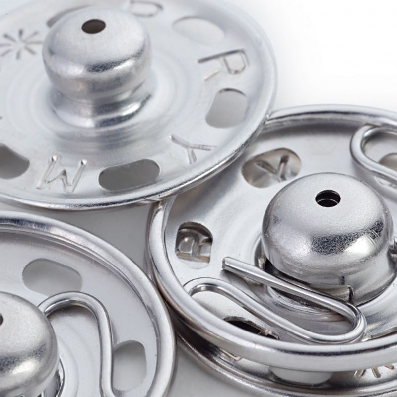 Trykknapper 17 mm -sølv