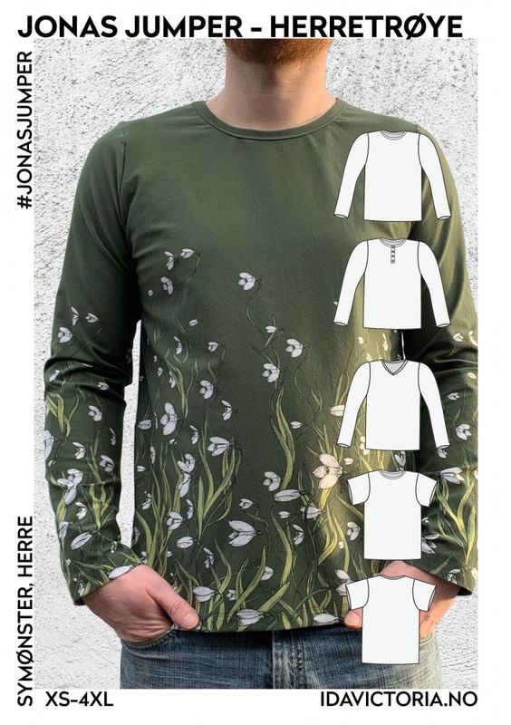 Jonas Jumper  herretrøye (XS-4XL)  Papir