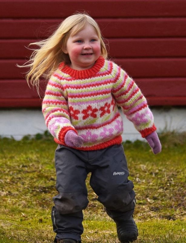 Våryr genser mini - rosa