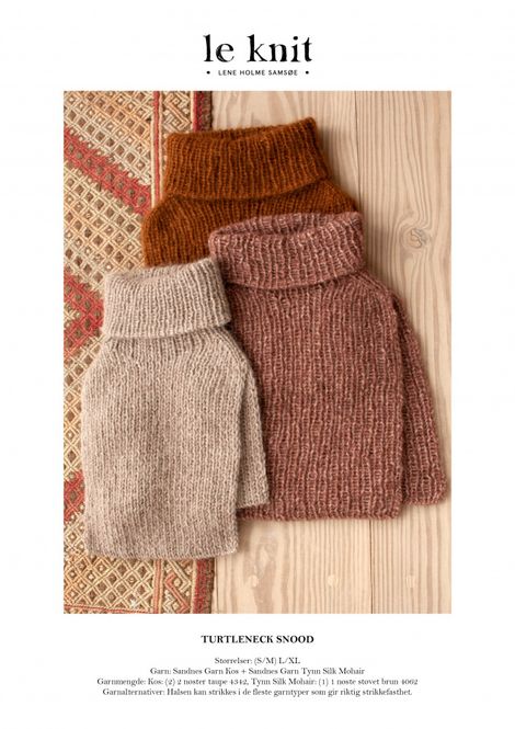 Hovedbilde LeKnit - Turtleneck Snood ...
