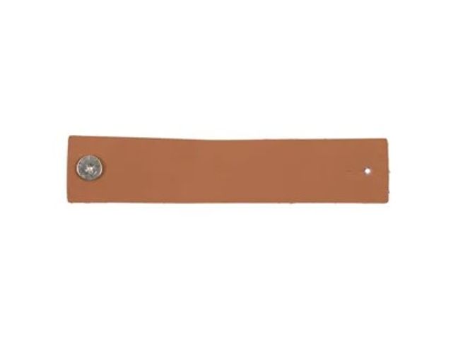 Hovedbilde Skinnlapp Brun 100x20mm