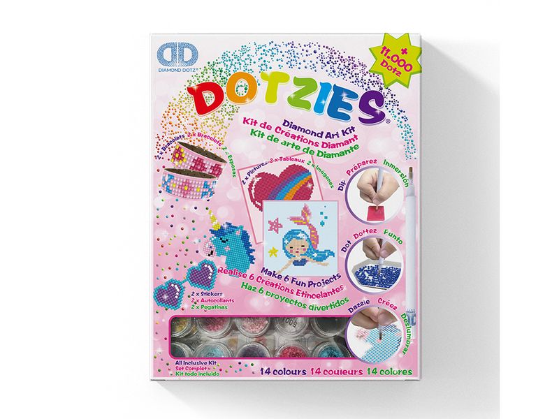 Diamond Dotz Dotzies  Aktivitetssett rosa