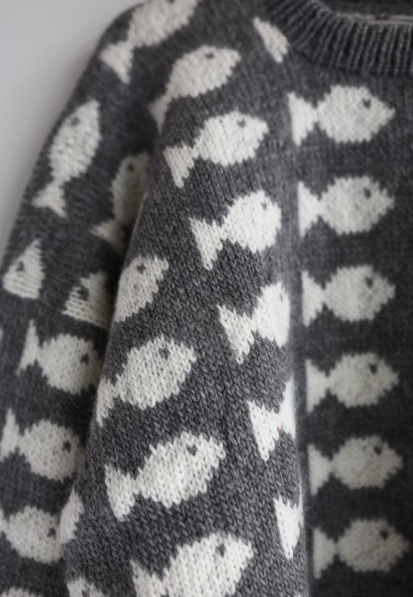 Fishy genser dame (oppskrift)