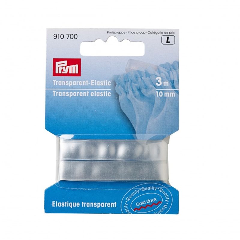 Transparent elastisk strikk