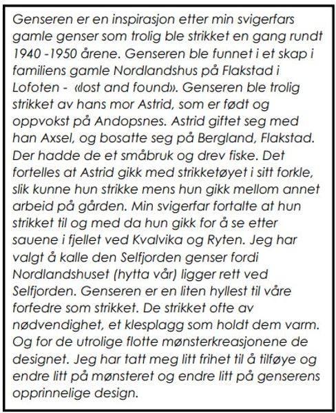 Hovedbilde Selfjord Sweater - mørk ...