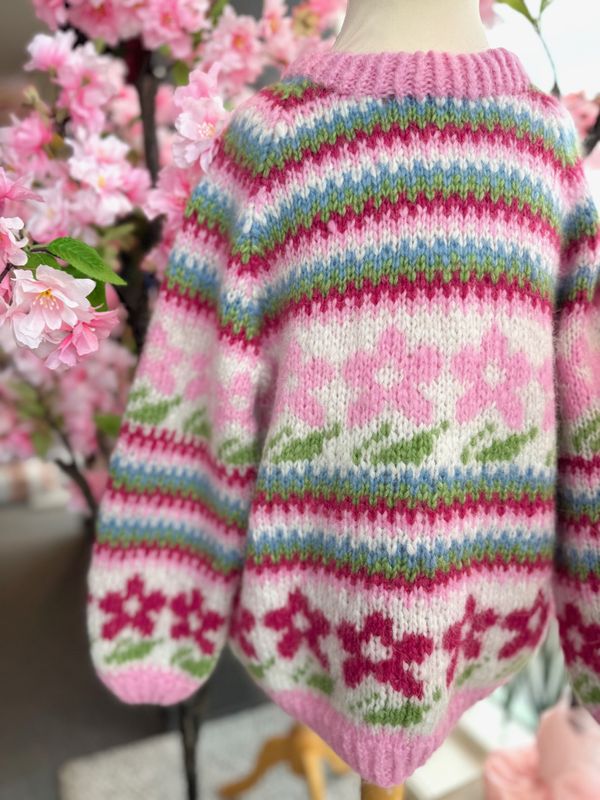 Våryr genser mini - Lys Pink