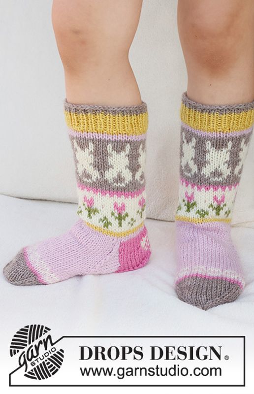 Påskesokker Dancing Bunny Socks Rosa