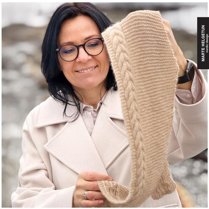 Fletteskjerf i REN Cashmere