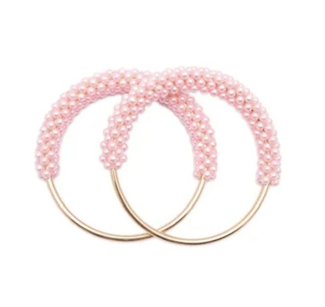 Hovedbilde Veskehåndtak Perler Rosa 