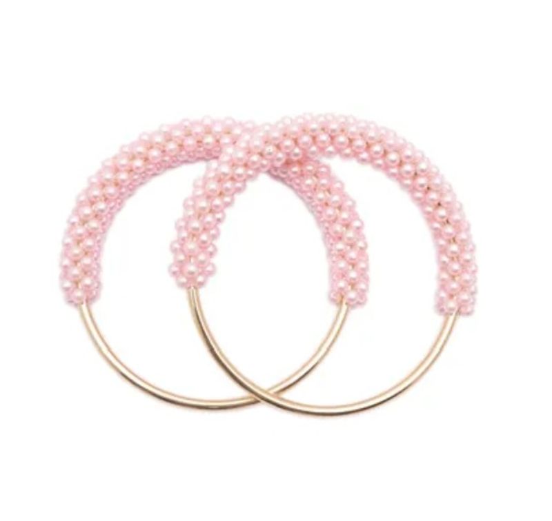 Veskehåndtak Perler Rosa 