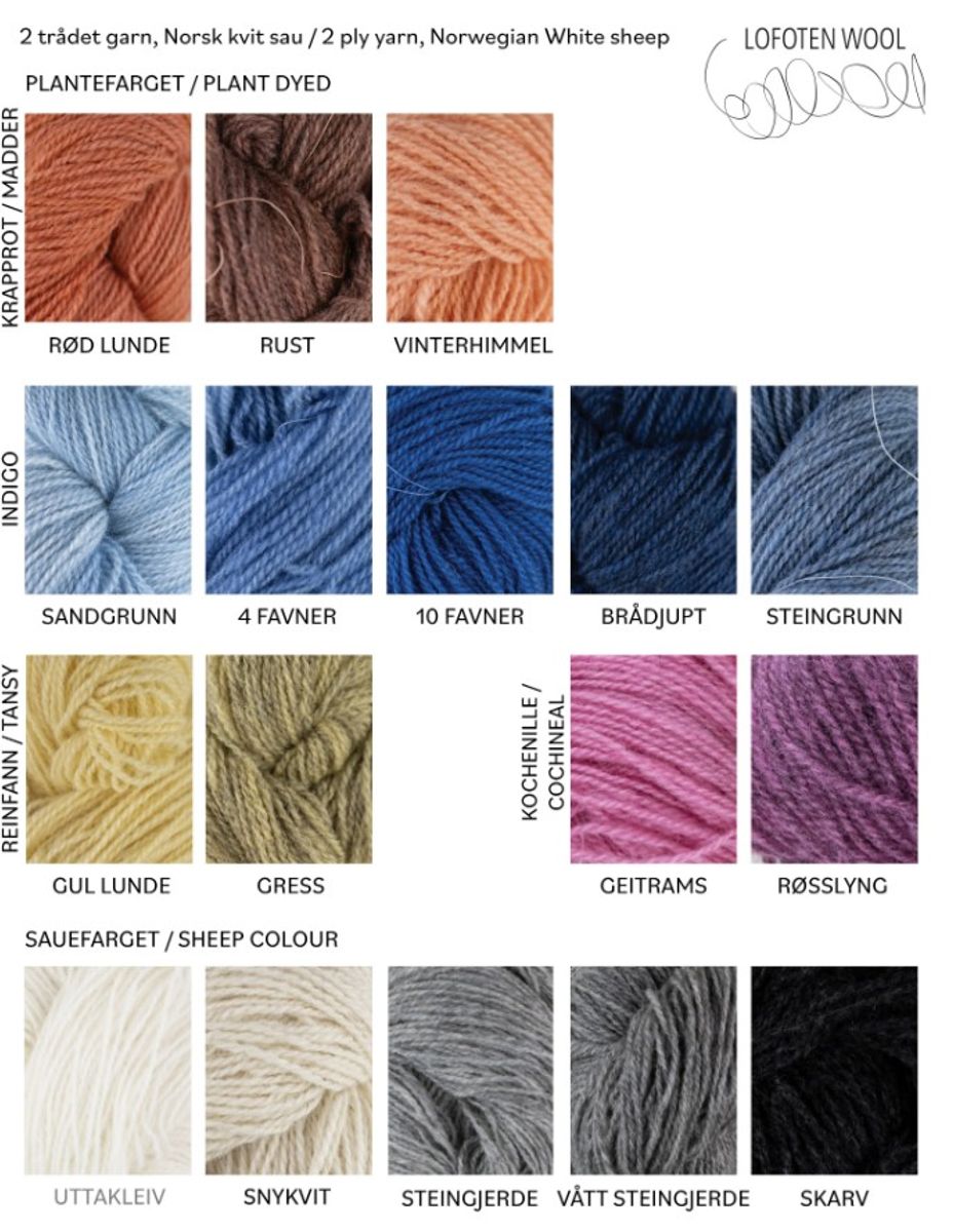 Vinterrose - Uttakleiv og Vått Steingjerde (garnpakke)