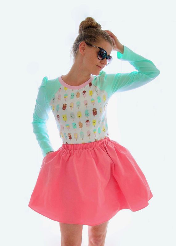Raglan med & uten puff (XS-4XL) -Papir