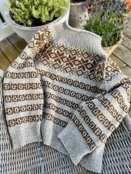 Hovedbilde Selfjord Sweater - okerbrun