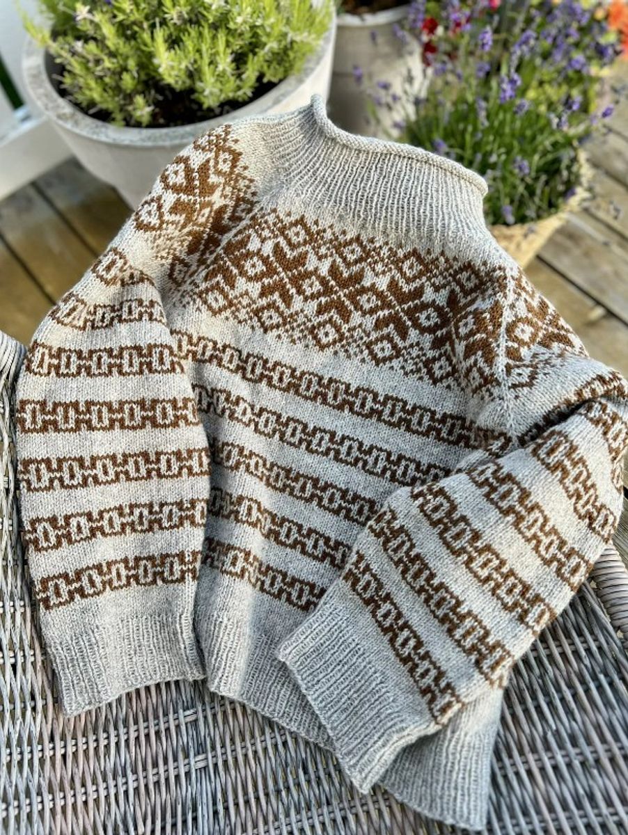 Selfjord Sweater - okerbrun