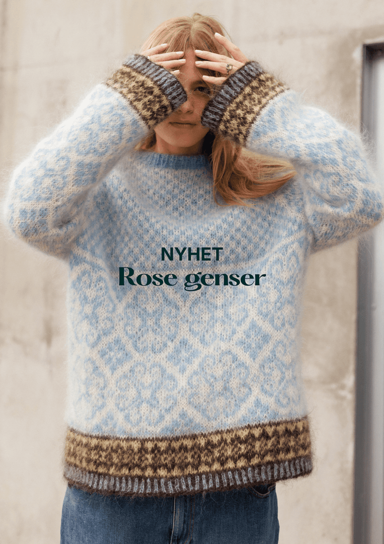 Nyhet: Rose genser - garnpakke