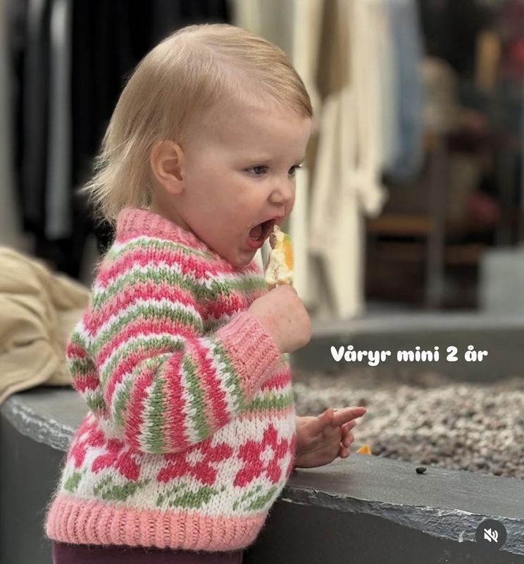 Våryr genser mini - rosa