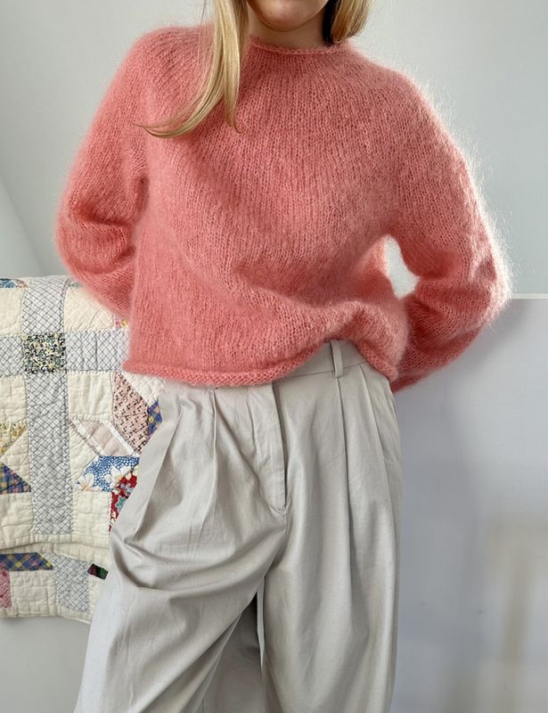 Plain Yoke Sweater 